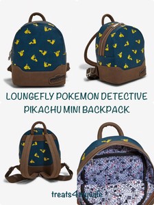 Details About Nwt Genuine Loungefly Pokemon Detective Pikachu Micro Mini Backpack