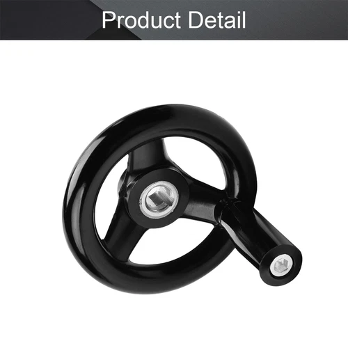 160mm*16mm*5mm 3 Spoke Hand Wheel With Revolving Handle For Milling Machine NEW - Picture 10 of 19