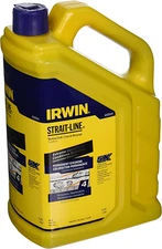 IRWIN Tools STRAIT-LINE Permanent Staining Marking Chalk, Indigo Blue, 4 Lb (493