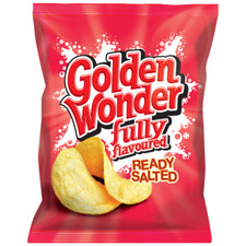 Golden Wonder Crisps Ready Salted Flavour 32x32.5g