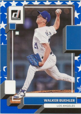 Walker Buehler 2022 Panini Donruss Independence Day #148 Los Angeles Dodgers