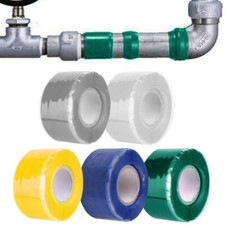 Waterproof Rubber Tape Black Sealing Silicone Water Pipe Repair Tool Self Fusing