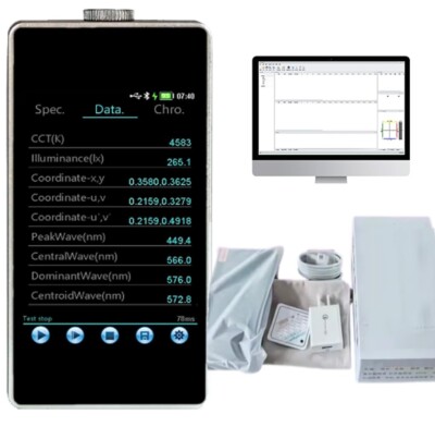 Digital Spectrum Illuminance Meter Spectrometer with 380-780nm USB Interface