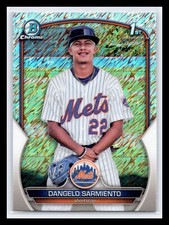 2022 Bowman Chrome #BCP-161 Dangelo Sarmiento 1st Shimmer Refractor NY Mets