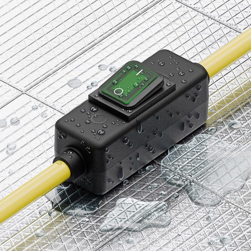 Cavo Interruttore di Prolunga Impermeabile Resistente SJTW 12AWG da Esterno, in Linea On/Of... - Foto 2 di 12