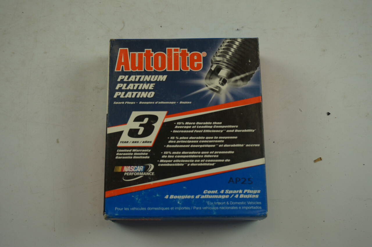 Auto lite Spark Plug Platinum AP25 Pack Of 4 NOS