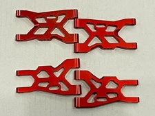 Aluminum Front and Rear Suspension A Arms for Arrma Vendetta 3S BLX Red 