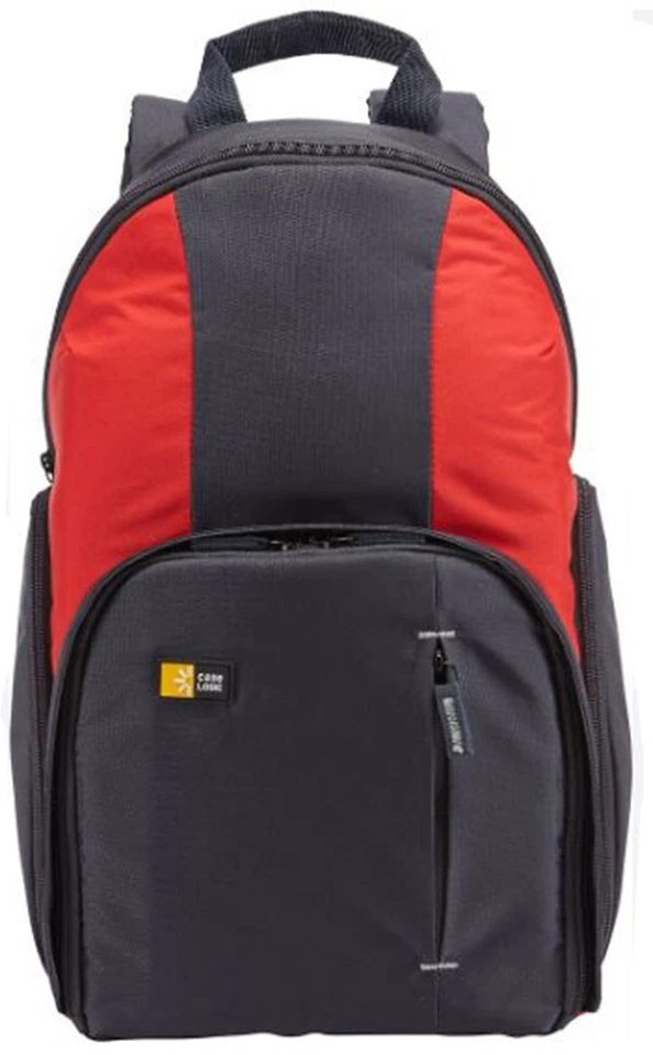 Case Logic TBC-411  Compact DSLR ILCE Camera Backpack in Anthracite & Red   (UK) - Image 2 of 4
