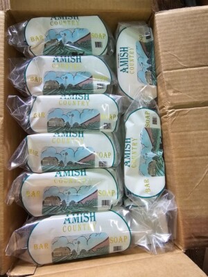 Amish Country Natural Bar Soap (10 Bars) - 2 Bag Double Deal - VEGAN USA TN MADE