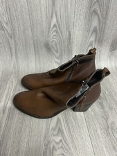 Image of Women’s Dune London Peerson Brown Leather Ankle Boots UK Size 8 Brand New