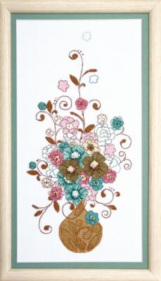 DIY Mixed technique stitch kit ''Air bouquet''