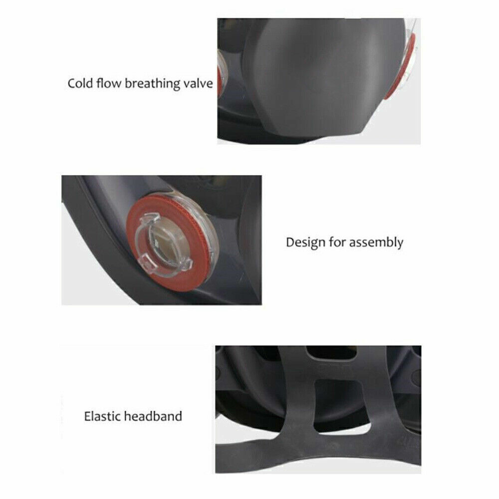 Full Face Gas Mask Painting Spraying Respirator w/Filters Set for 6800 Facepiece
