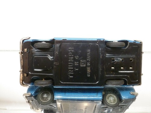 BANDAI JAPAN - TRIUMPH TR4 - BLUE L21.0cm rare - GOOD CONDITION - Picture 6 of 9