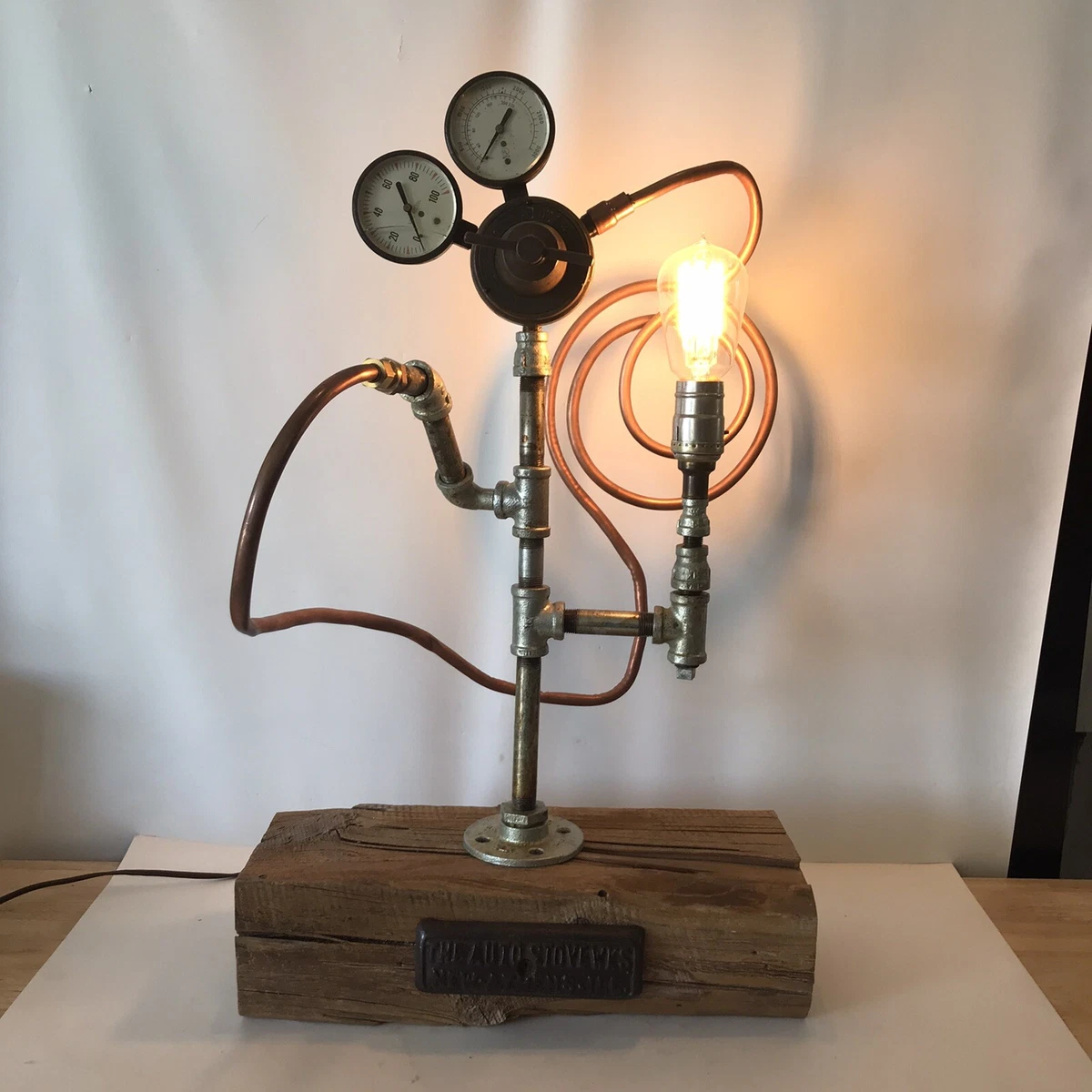Made copper lamp deals