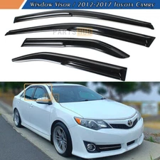 For 2012-2017 Toyota Camry JDM 3D Wavy Mugen Style Window Visors Rain Guards