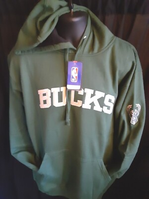 Milwaukee Bucks Mens Fanatics Embroider Logo Sweatshirt Big Tall L3x 