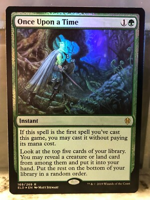 FOIL Once Upon a Time -NM- Throne of Eldraine MTG Rare | eBay FOIL Once Upon a Time -NM- Throne of Eldraine MTG Rare | eBay