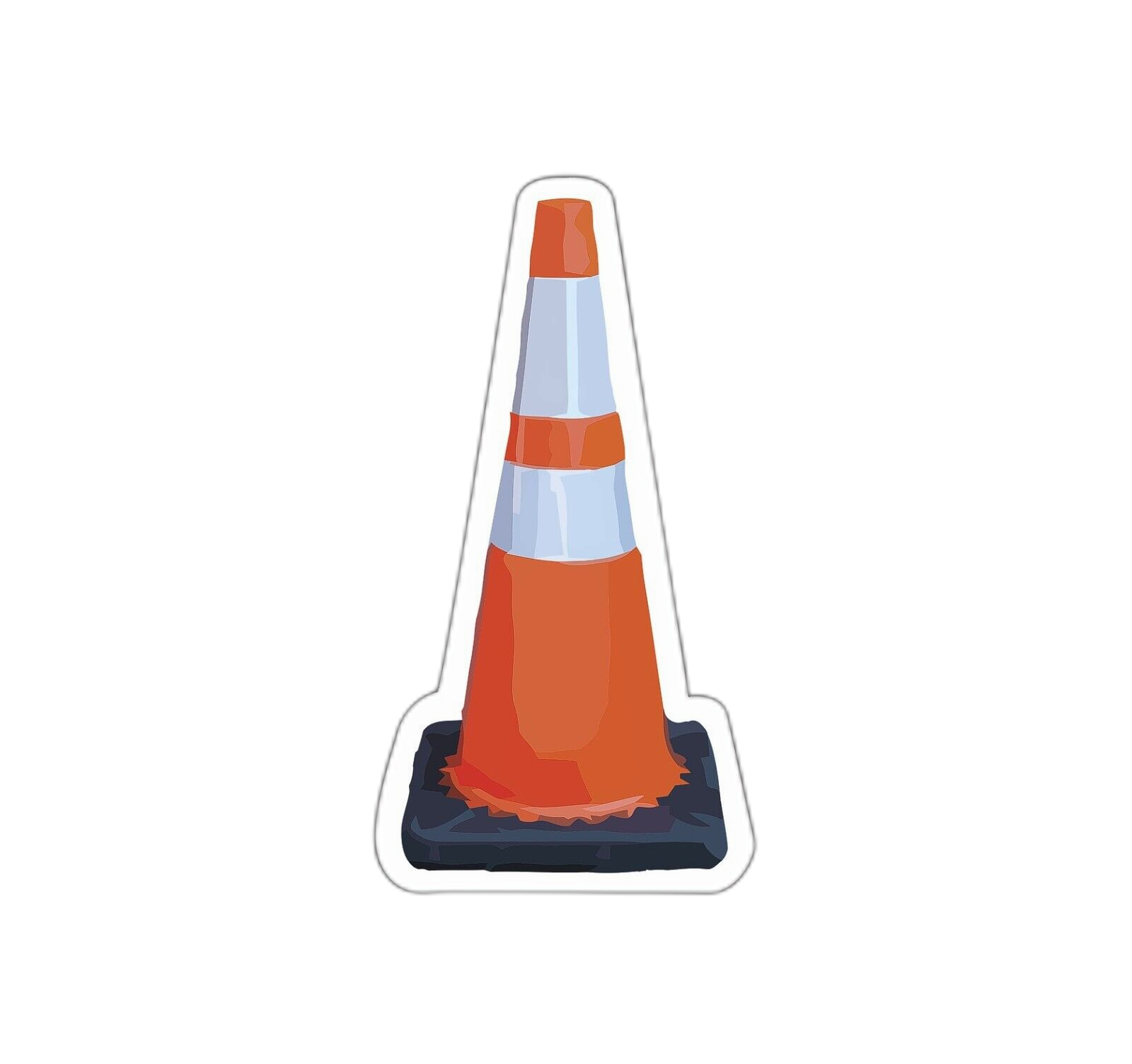 Traffic Cone Sticker Decal