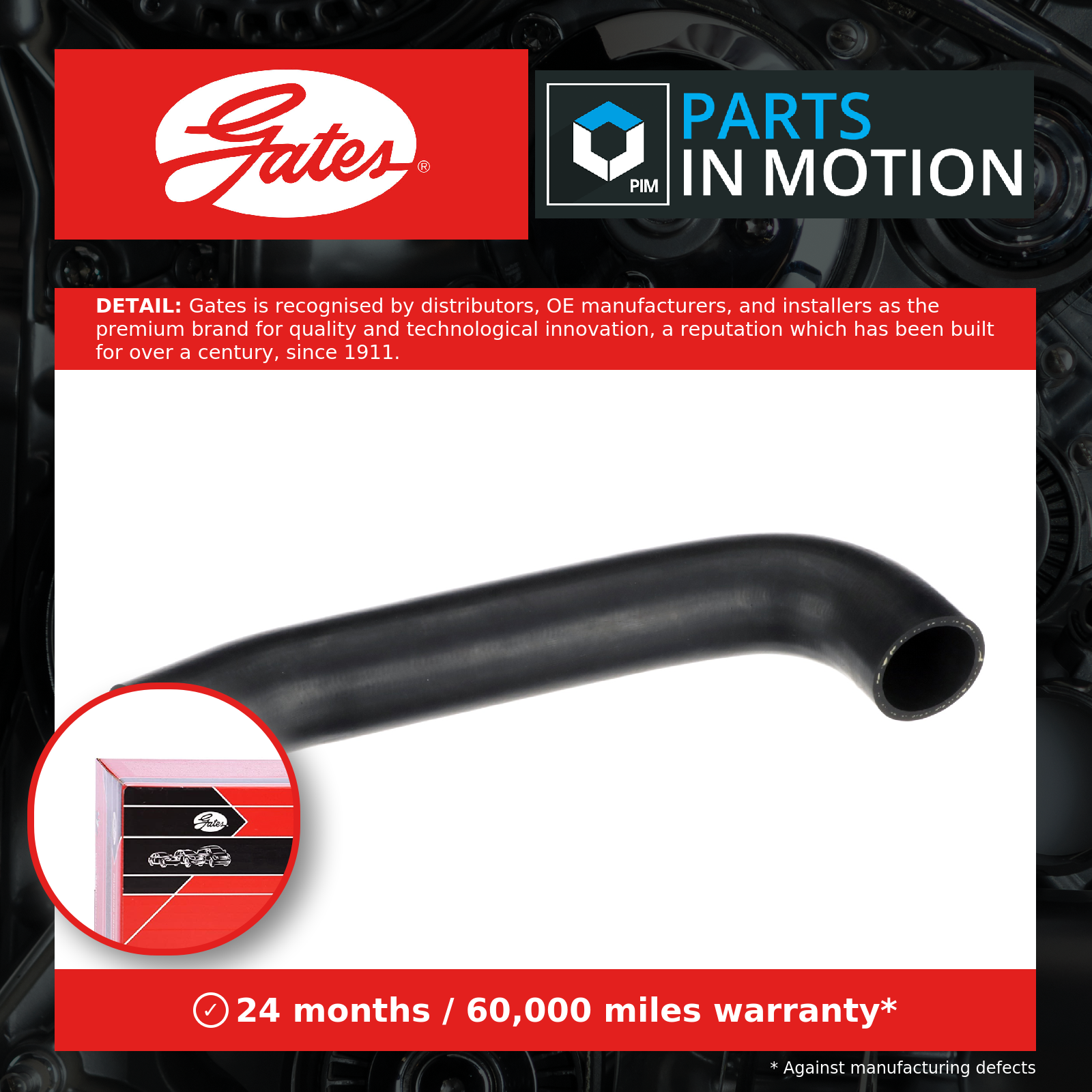 Turbo Hose fits MITSUBISHI PAJERO Mk2 3.2D 08 to 15 4M41 Charger Gates 1505A511