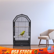 Large Play Top Parrot Finch Cage Macaw Cockatoo Pet Supply with Stand Bird Cage