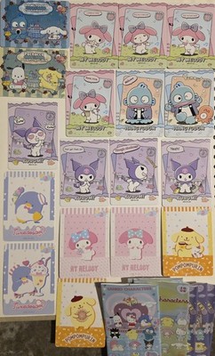 Kuromi Pompompurin Cinnamoroll Smoking Sam My Melody Hangyodon Sanrio Karten 18 Stück