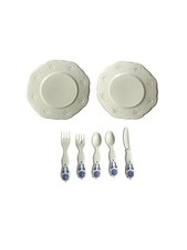 Vintage Little Tikes Victorian Place Setting-Silverware Plates