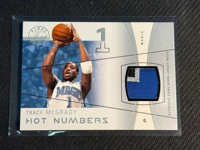 2003-04 Flair Final Edition Hot Numbers Jerseys Tracy McGrady #HN-TM Patch /50  