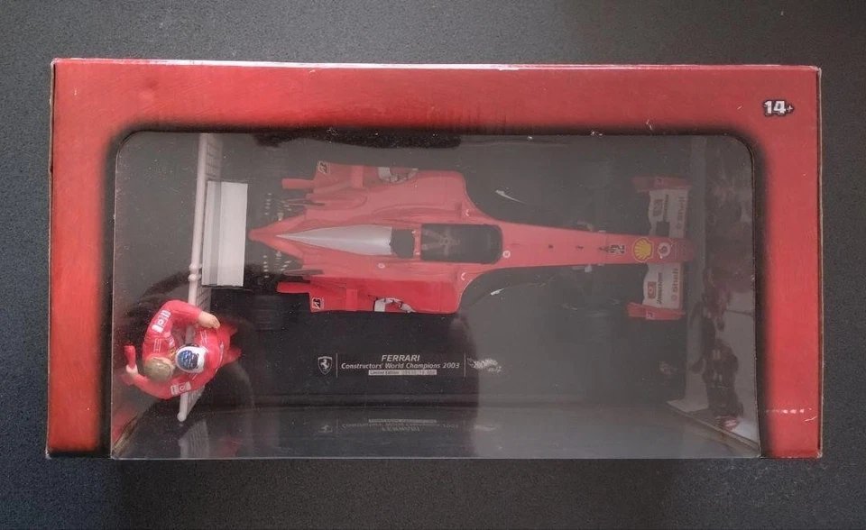 HOT WHEELS RACING Schumacher Ferrari 1/18 Unopened F2003 F1 World Champion G3764 - Image 2 of 4