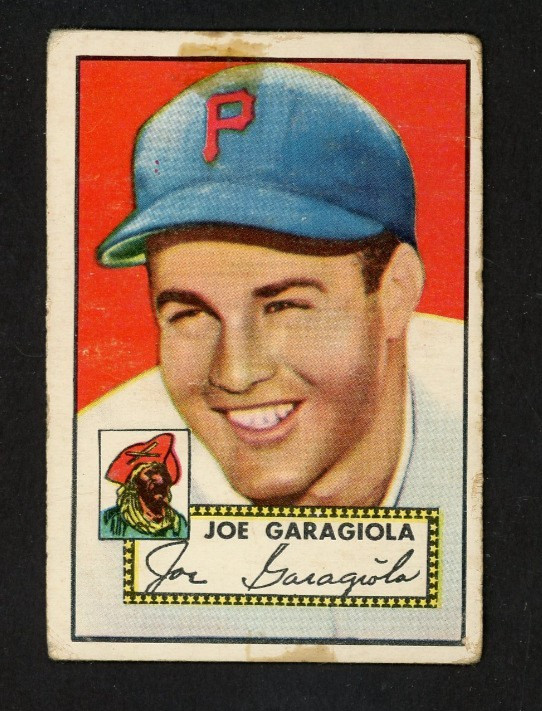 1952 Topps JOE GARAGIOLA Pittsburgh Pirates #227 Fair Condition!