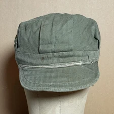 Vintage HBT Utility Cap Hat U.S. Army USMC Field Blood WWI Size Small