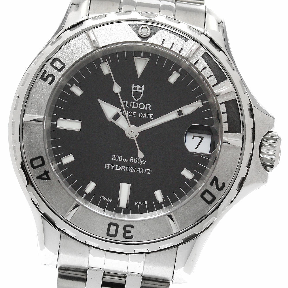 TUDOR WATCH 85190 HYDRONAUT DATE AUTOMATIC BLACK DIAL  display picture 1