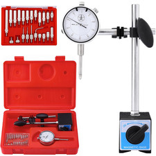 Dial Indicator with Magnetic Base 0-1.0" Tester Gage, Dial Test Indicator 0.001"