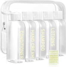 Travel Shampoo Bottles 5 pcs 3.4oz TSA Approved Travel Bottles Toiletries Travel