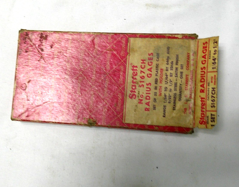 Starrett No.S167CH Radius Gages