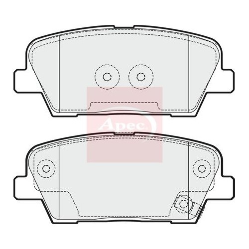 For HYUNDAI EQUUS/CENTENNIAL 2009 to 2016 BRAKE PADS (REAR) (R90) PAD1753