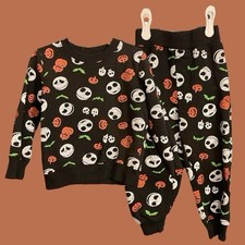 Disney Nightmare Before Christmas Boys Black 2-Piece Outfit Set Size 3T