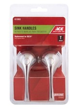 New Ace For Delta Chrome Bathroom Faucet Handles, 9DA0010537