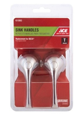 New Ace For Delta Chrome Bathroom Faucet Handles, #9DA0010537