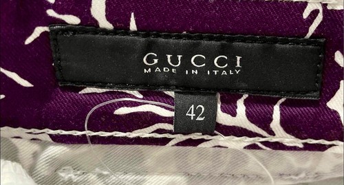 Pantalone donna Gucci modello viola italiano 42 US piccolo vendita al dettaglio a 2500€! - Foto 4 di 8