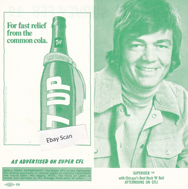 WCFL Chicago IL Top 40 Radio Music Survey 2-22-75  Larry Lujack
