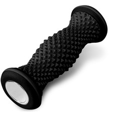 Foot Massager Roller Black Portable Ergonomic Acupressure Silicone