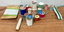 Sewing Thread Mixed Colors Lot Bundle  Elastic Vintage