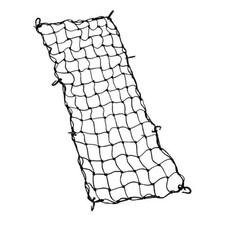 Small Cargo Net 30"x15" Stretches to 60"x30" with Thicken Hooks Natural