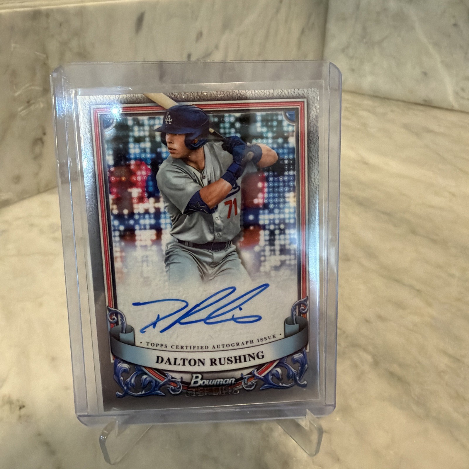 2024 Bowman Sterling - Prospect Autographs Dalton Rushing #PA-DR Dodgers RC Auto