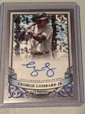 George Lombard Jr 2024 Bowman Sterling Auto PA-GL New York Yankees 