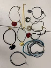 Vtg Chico's Costume Jewelry Lot of 10 Statement Necklaces Beaded & Cord Chain