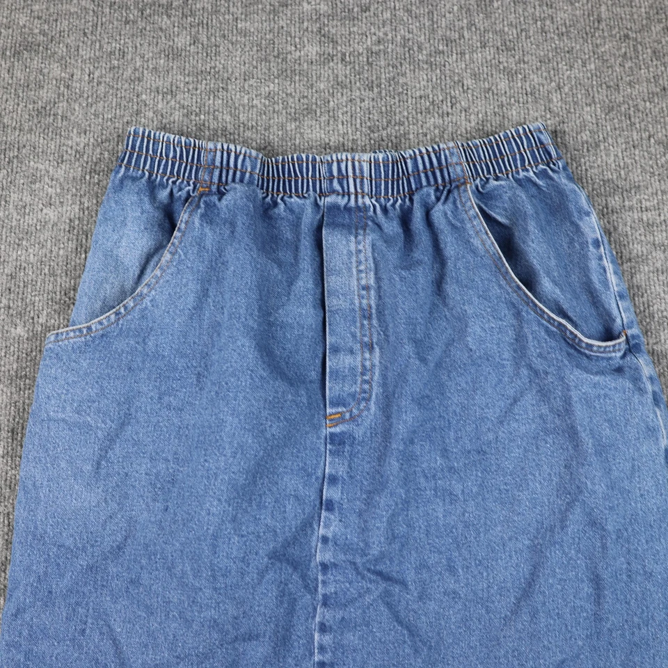 Винтажная женская юбка Cabin Creek 10 джинсовых эластичных карманов на талии сделано в США 90-е - Изображение 2 из 4