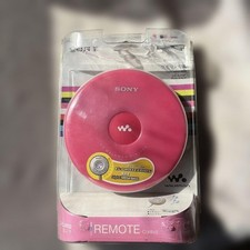 Sony Walkman D-EJ002 Portable CD Player G-Protection Mega Bass AA Battery Pink