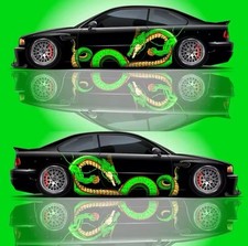 Dragon Car Decal Dragon Flaming Car Decal Both Sides Custom Flame Decals