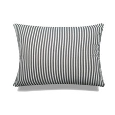 Black Stripes With Microgel Feather-Like Insert Pillow